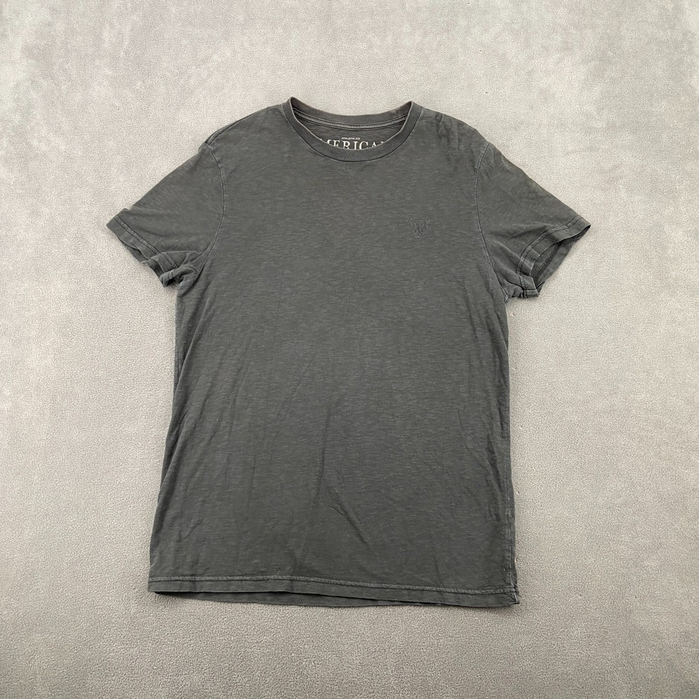 American Eagle Outfitters T Shirt Mens Large Gray Space Dye Cotton Athletic‎ Fit